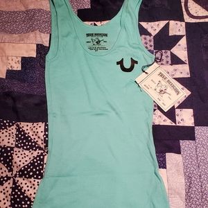 True Religion Tank Sea Foam